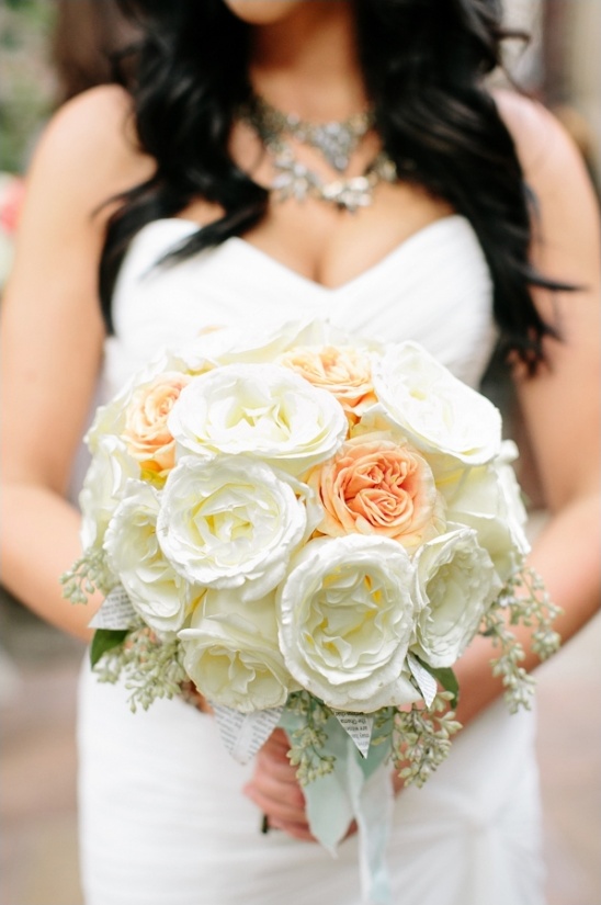 white wedding bouquet