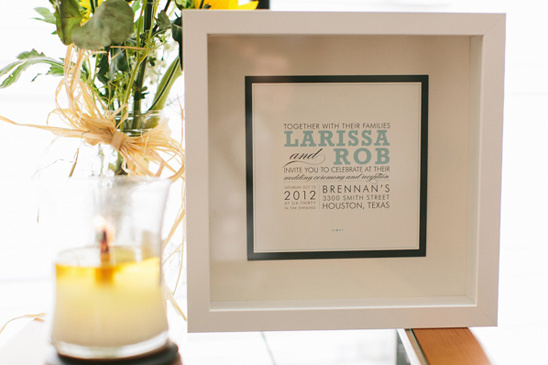 wedding invite by Minted