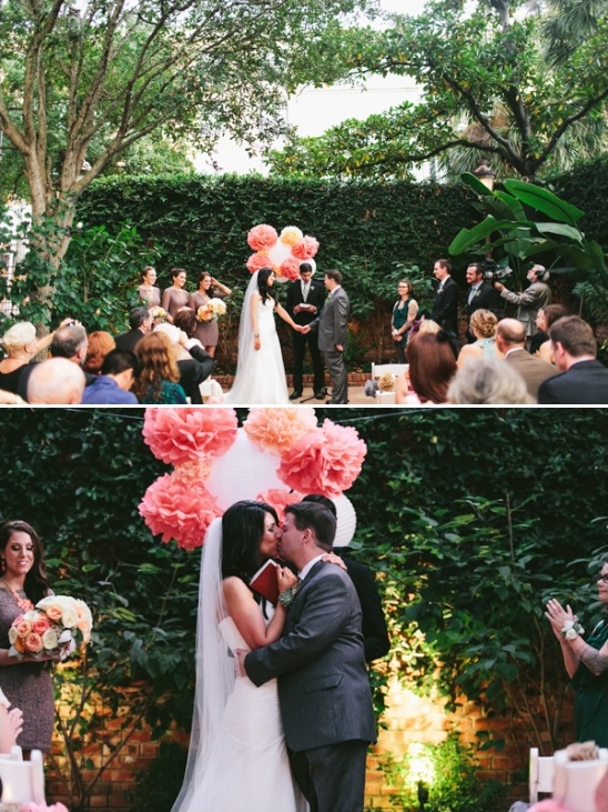 patio wedding ceremony