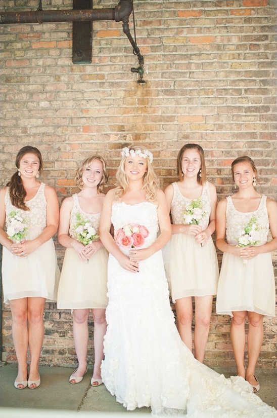 cream bridesmaid dresses