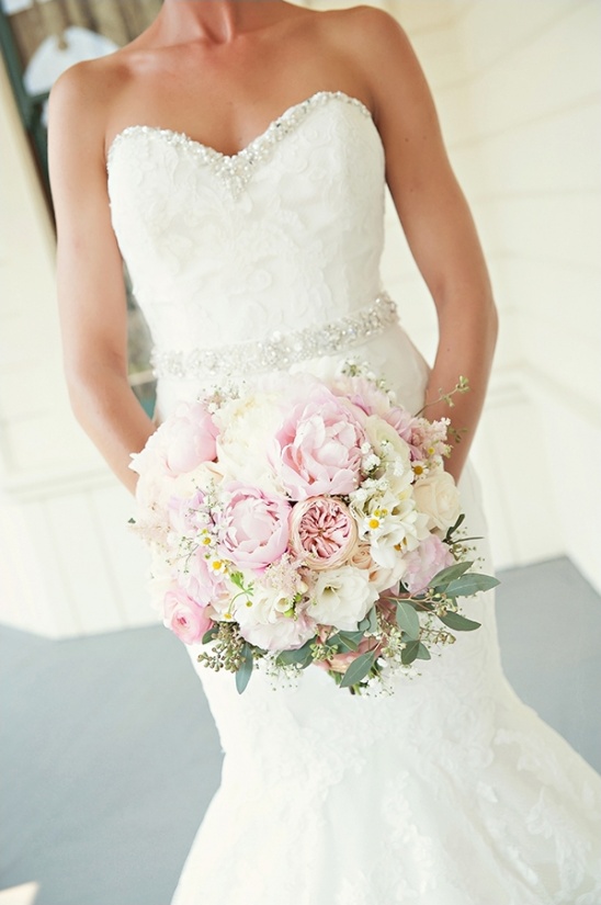 light pink and white bouquet by Acton Creative Flowers