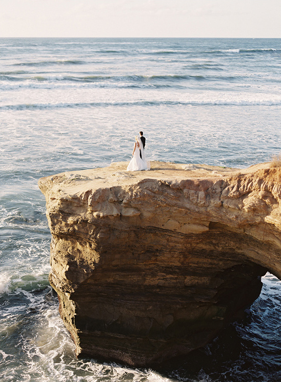 Classic Red And Gray California Wedding