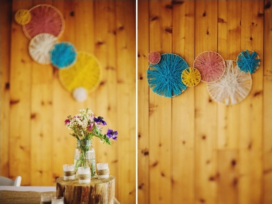 diy embroidery hoop and yarn wall decor