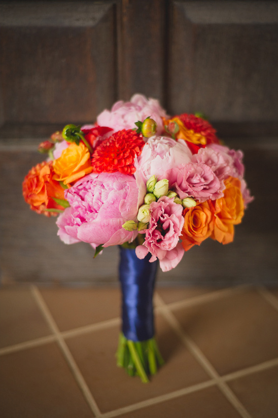 pink, red and orange bouquet by Paradise Delight