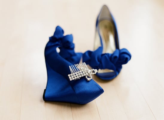 blue wedding shoes