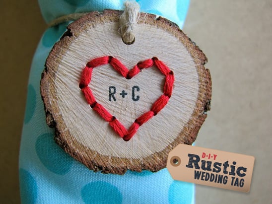 DIY Rustic Wedding Tag