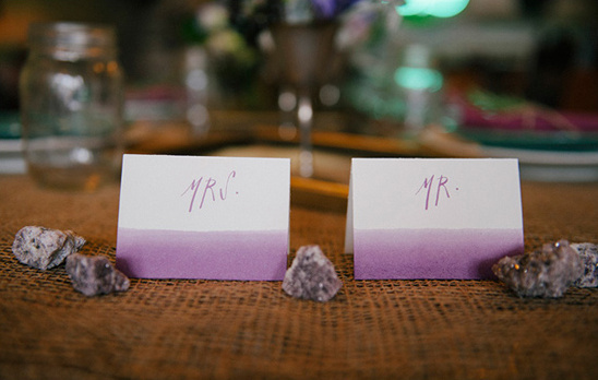 Mr. and Mrs. place cards