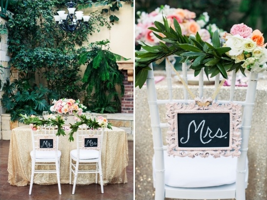 mr and mrs chalkboard chair signs