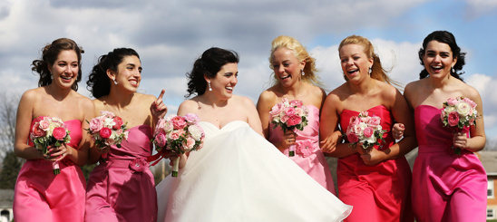 Elizabeth & her Bridesmaids