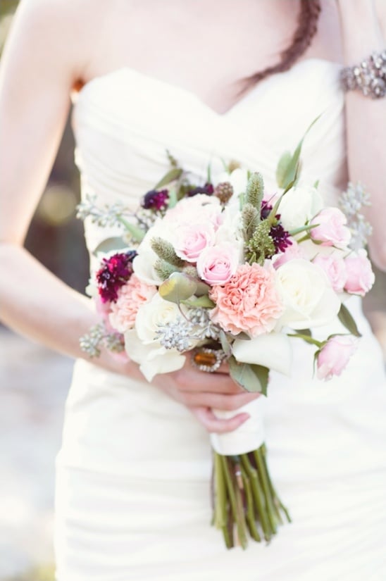 light pink wedding bouquet by Posey Floral and Event Design