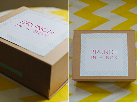 Brunch in a Box: Stylish gift box with cheerful aesthetic design