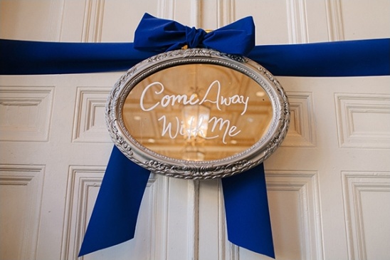 Come Away With Me mirror sign