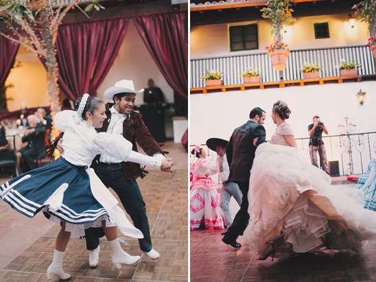 spanish dancers at wedding reception