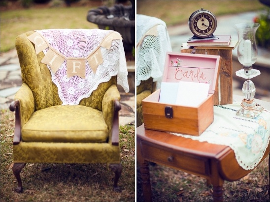 vintage furniture for cards and gifts