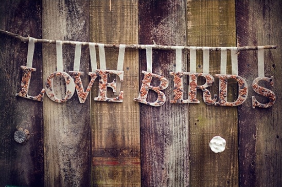 Love Birds sign