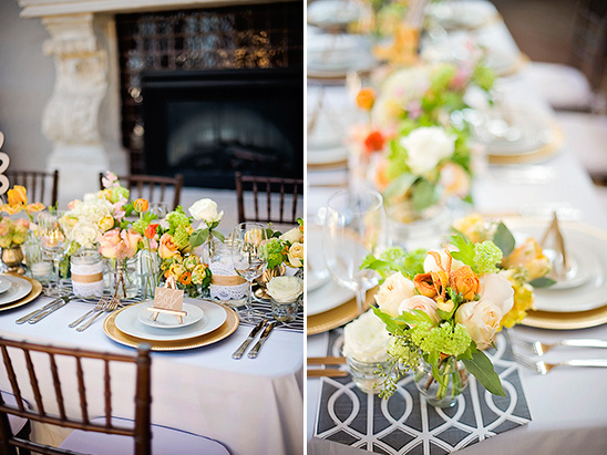 peach and yellow wedding ideas