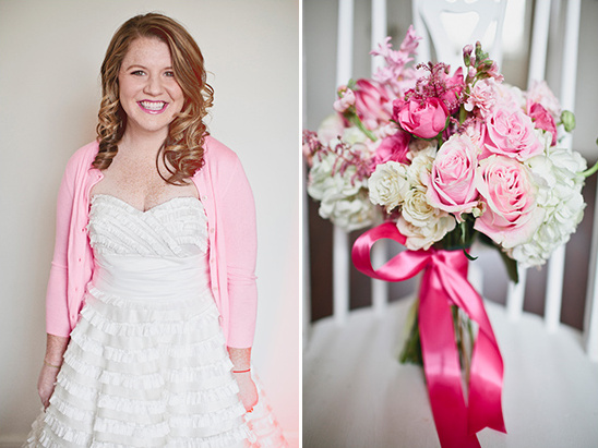 pink wedding bouquet