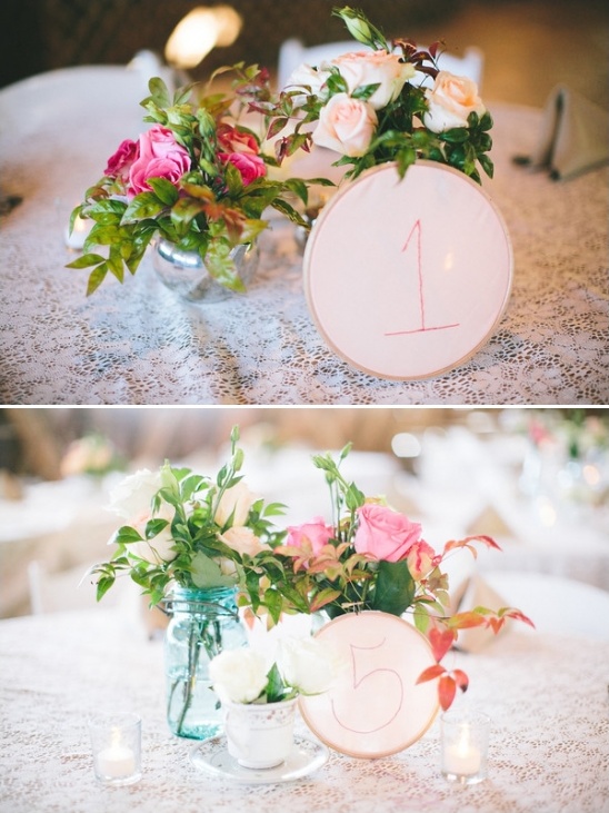 embroidered table numbers