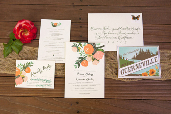 vintage wedding invites by Rifle Paper Co.