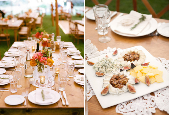 wedding hors d'oeuvres from Dawn Ranch Lodge