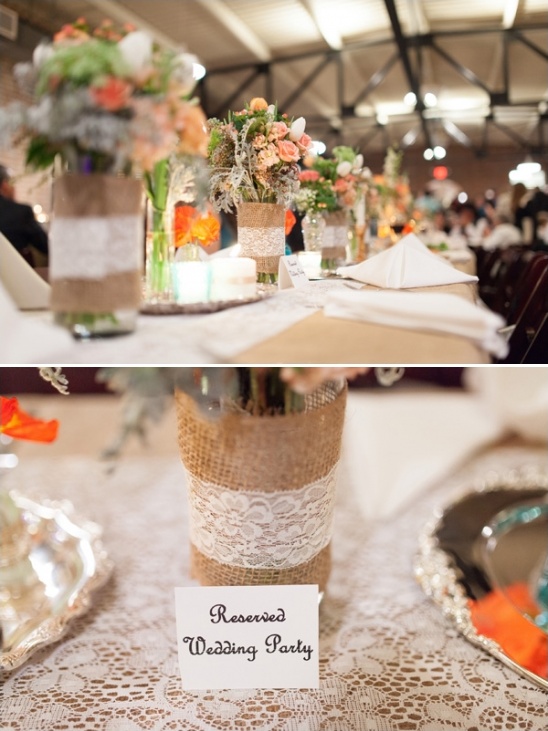 reserved wedding party sign