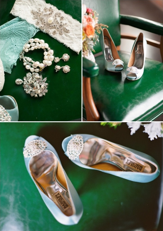 blue wedding heels by Badgley Mischka