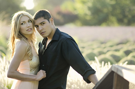 A Lavender Field Love Shoot