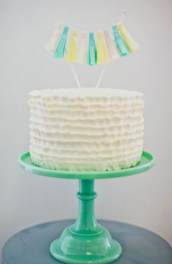 mint cake stand whimsical cake topper