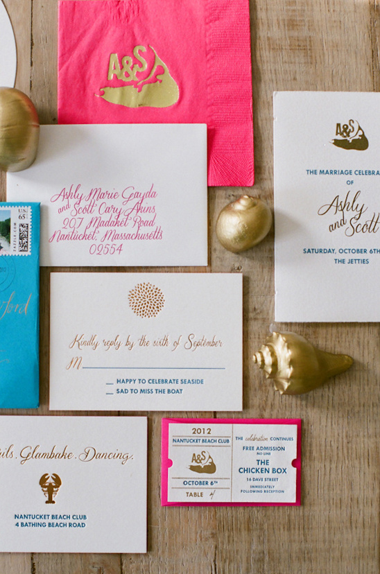 wedding invitations by Chocolate Creative Design