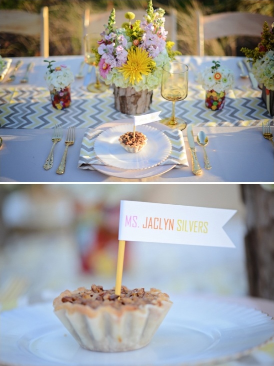 Mini pecan pie at elegant wedding reception