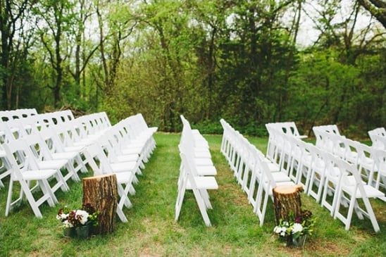 outdoor wedding ceremony seating