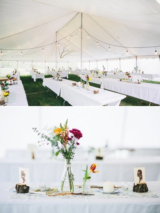 wedding tent reception ideas