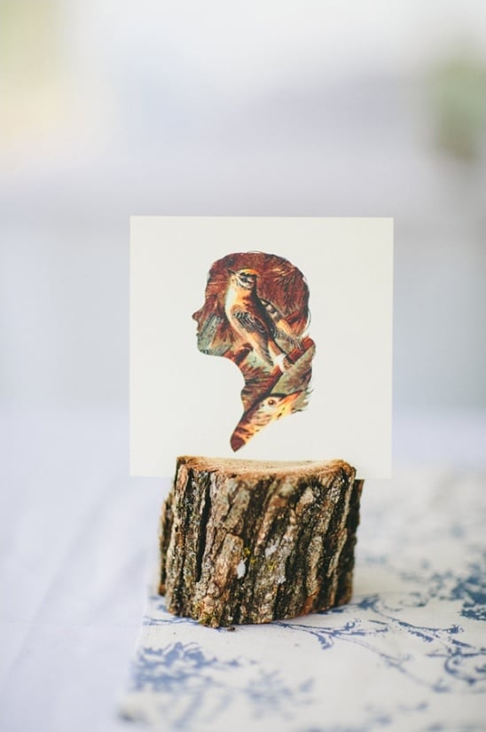 woodsy silhouette table decor