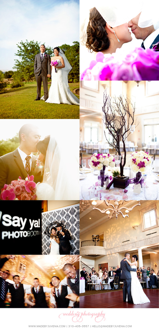 Wedding highlights couple kiss reception photo booth dance
