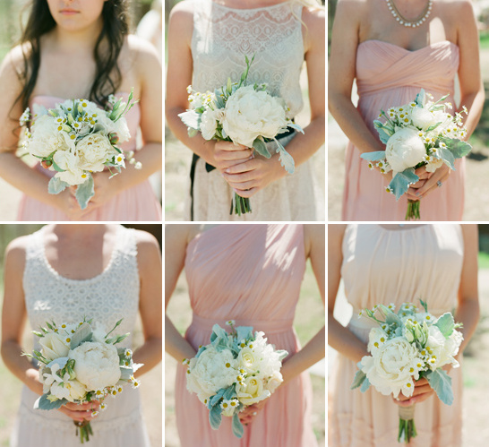 peony and daisy wedding bouquets by Love This Day Events