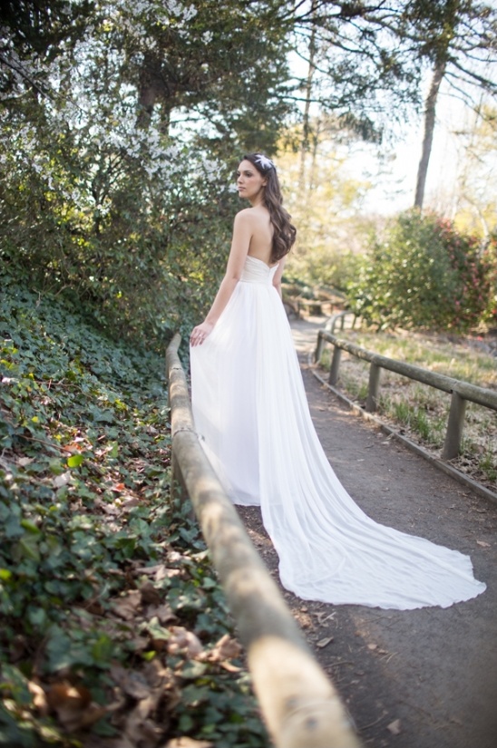 Sarah Jassier for Angelique Bridal gown back view
