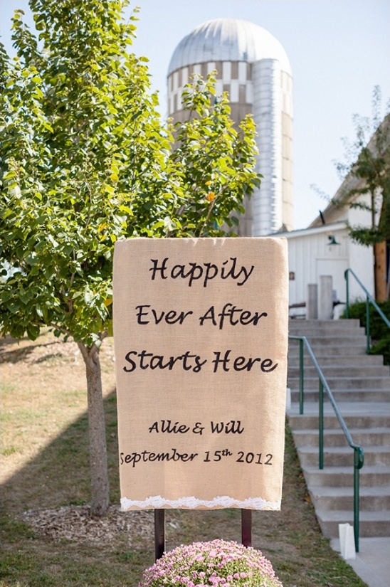 happily ever after starts here sign