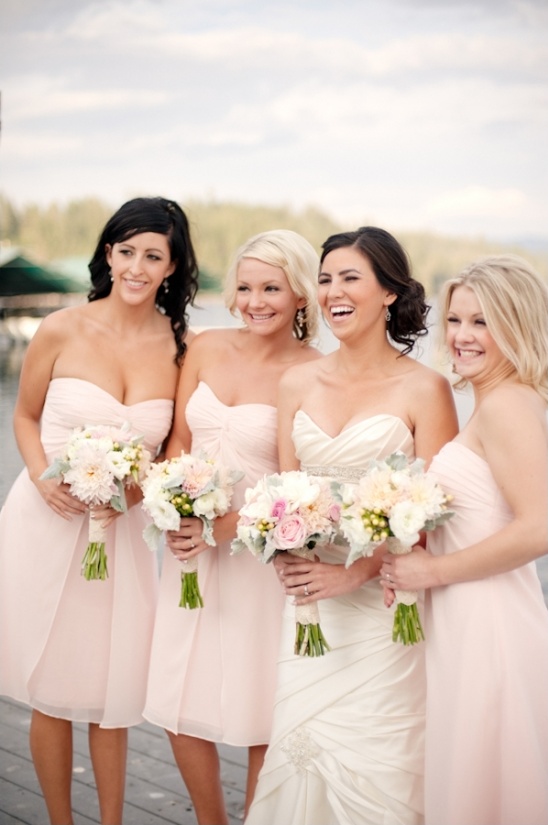pink bridesmaid dresses
