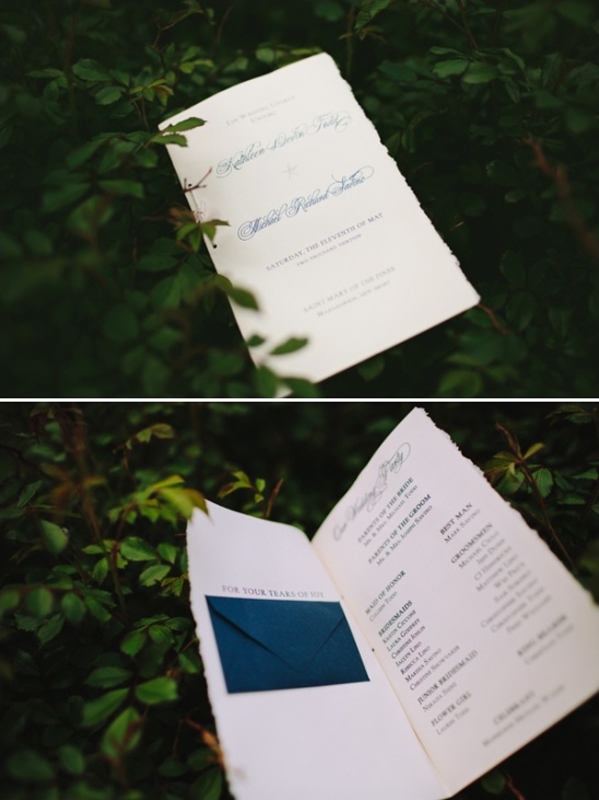 wedding programs by Dres Chic