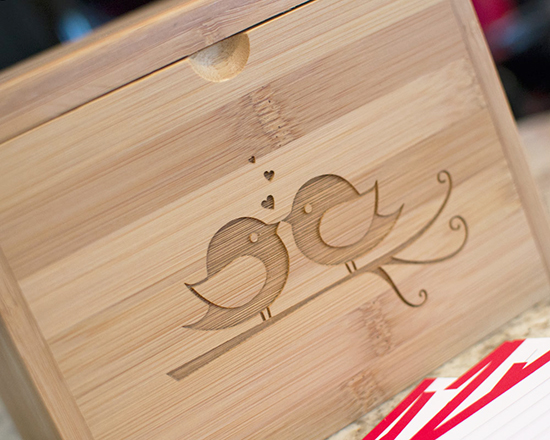 Lovebirds Recipe Box - Gift for the Bride