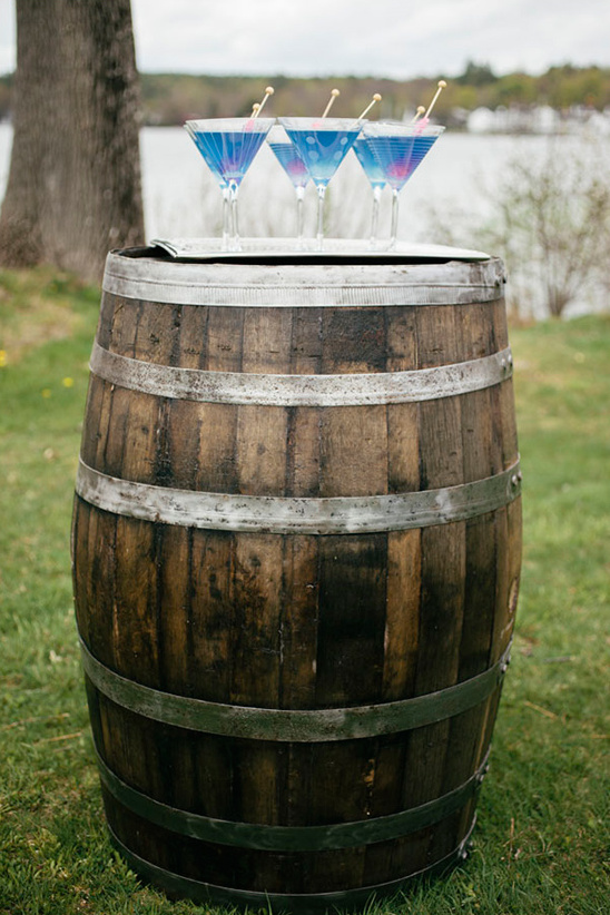 blue signature wedding cocktail