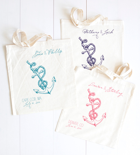 Nautical Wedding Tote by Wedding Chicks