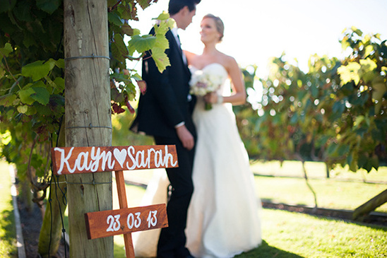 Kaym & Sarah wedding sign, March 23, 2013
