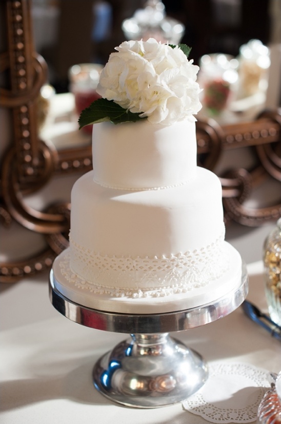white wedding cake by Sherral Ross