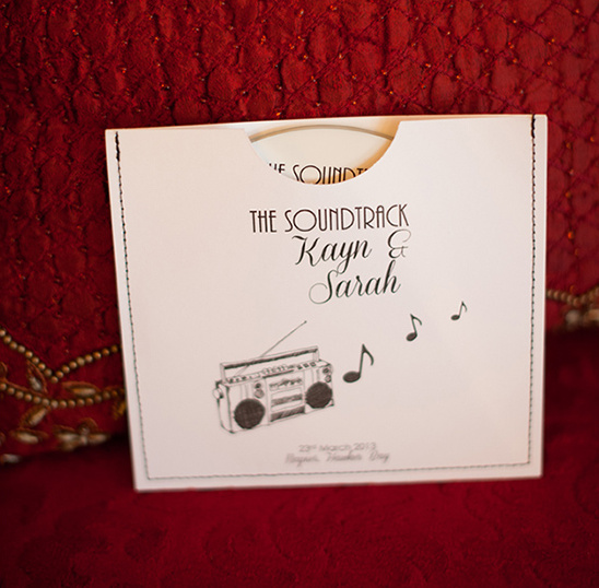 Kayn & Sarah's wedding soundtrack CD