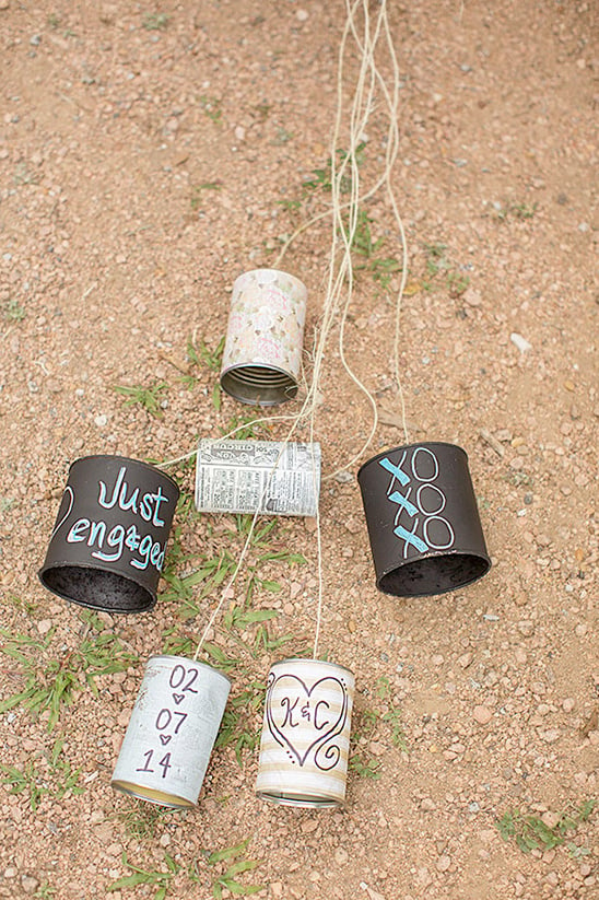wedding cans