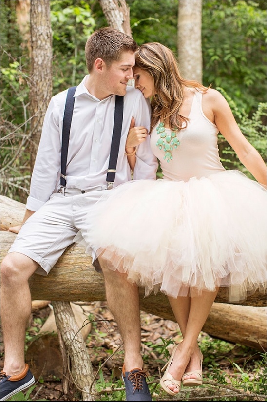 Old Fashion Engagement Session With A Tutu