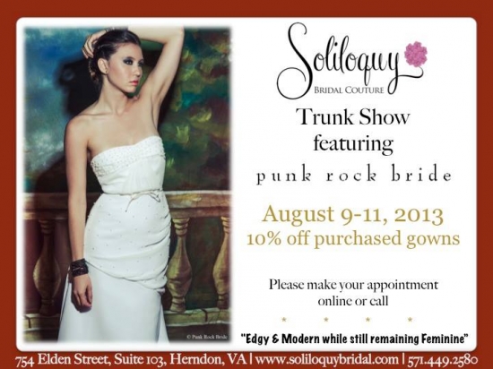 Punk Rock Bride Trunk Show - Aug 9-11