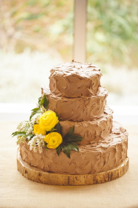 chocolate wedding cake by Julie Bilbro