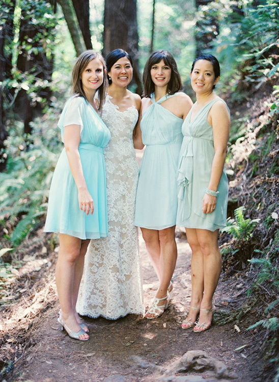 short teal bridesmaid dresses
